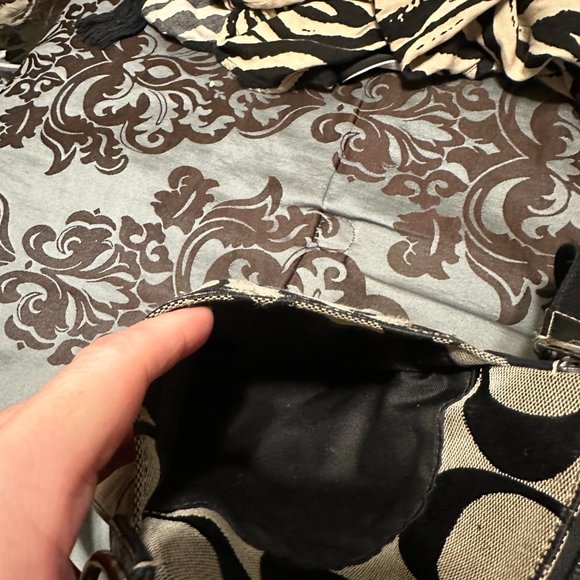 Coach Black & Gray Crossbody Purse - Picture 7 of 10